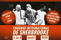 Le tournoi international de tennis M-15 débute le 2 mars à Sherbrooke